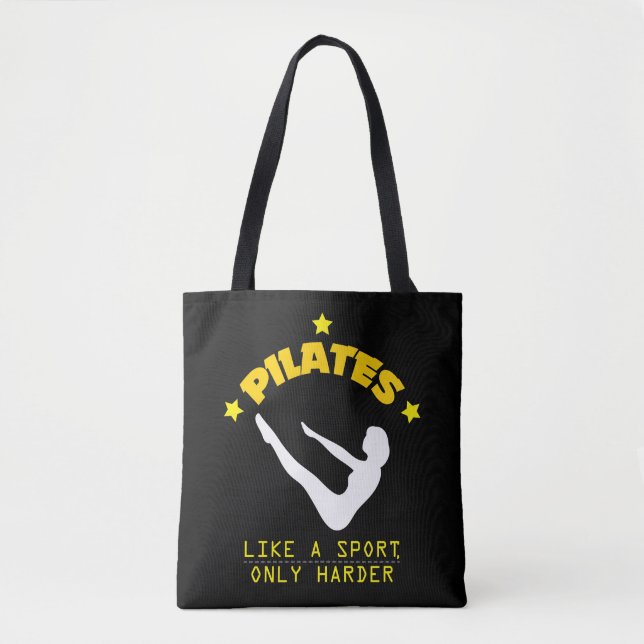 Bolso De Tela Pilates tiene gusto de un deporte, solamente un (Anverso)