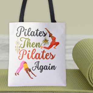 Bolso De Tela Pilates Y Luego Pilates De Nuevo Fitness Yoga Boho