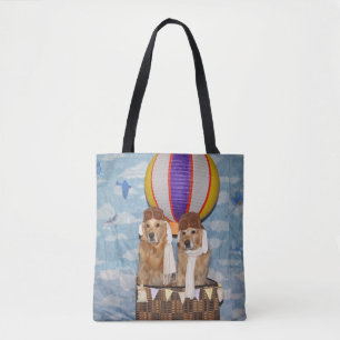 Bolso De Tela Pilotos del globo del aire caliente del golden