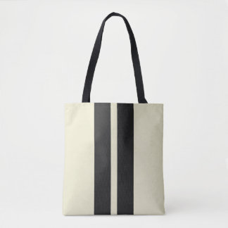 Bolso De Tela Pimienta Blanca 🏁 Rayas de Carreras Mini