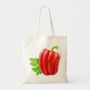 Bolso De Tela Pimienta de campana roja