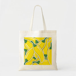 Bolso De Tela Pimientos de chile amarillo fundido