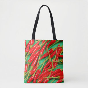 Bolso De Tela Pimientos de chile rojos
