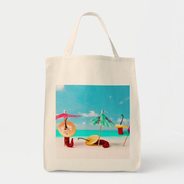 Bolso De Tela Pimientos De Chili Junto Al Mar (Frente)