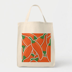 Bolso De Tela Pimientos de picante naranja