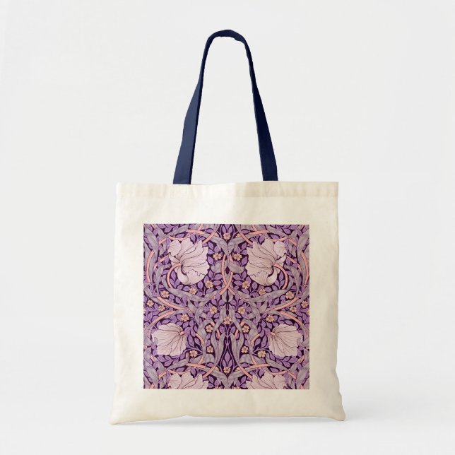Bolso De Tela Pimpernel Purple, William Morris (Frente)