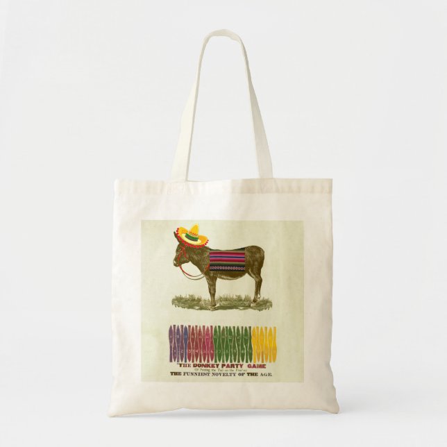 Bolso De Tela Pin the tail on the Donkey (Frente)