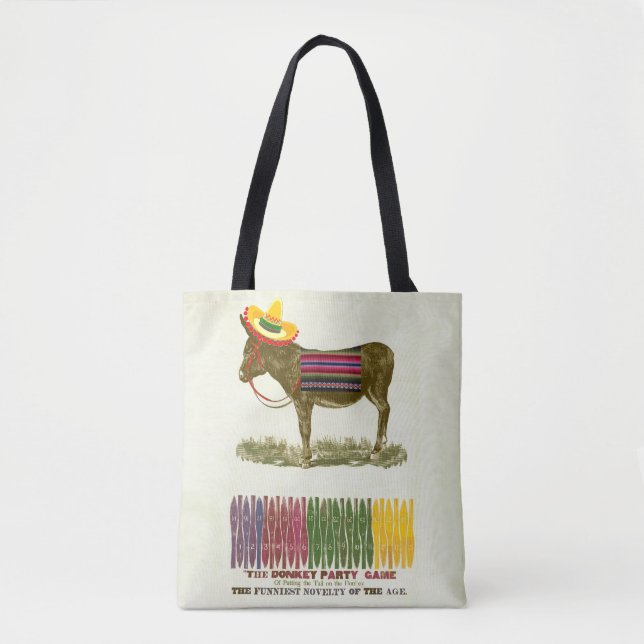 Bolso De Tela Pin the tail on the Donkey (Anverso)