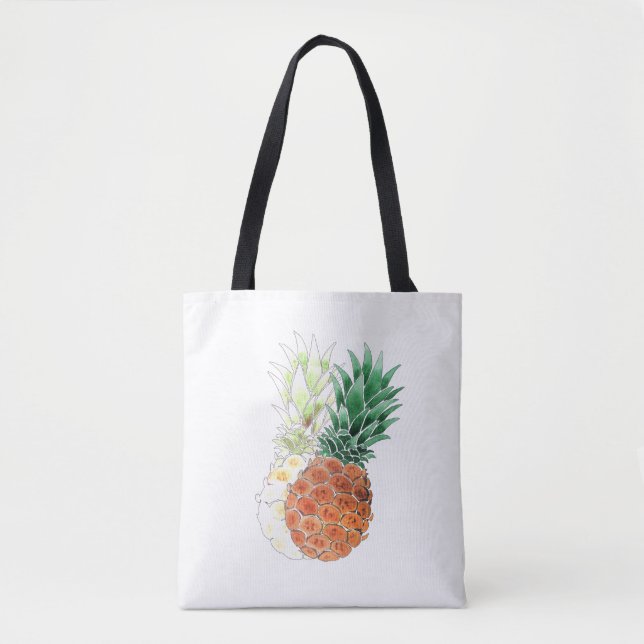 Bolso De Tela Piña, acuarela. (Anverso)