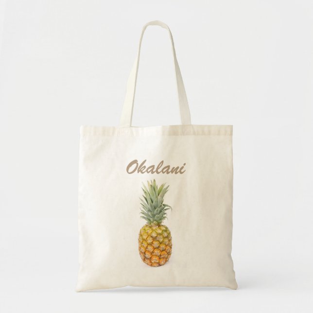 Bolso De Tela Piña con nombre (Frente)