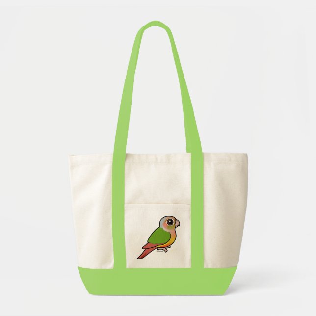 Bolso De Tela Piña Conure Verde-cheeked de Birdorable (Frente)