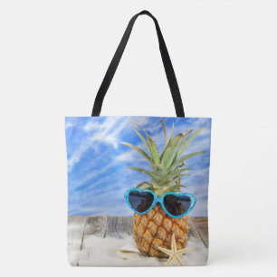 Bolso De Tela piña en gafas de sol con pez estrella