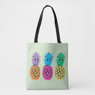 Bolso De Tela Piñas coloridas ilustradas