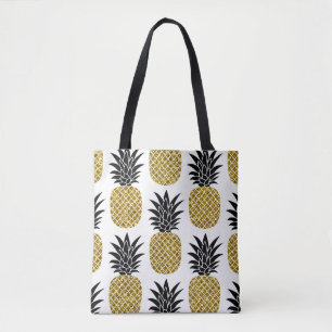 Bolso De Tela Piñas de oro: sin soldadura blanca de mano.