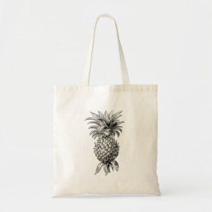 Bolso De Tela Piñas del ilustracion de la piña de los 1800s de