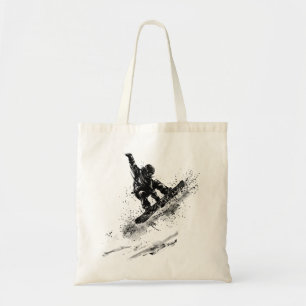 Bolso De Tela Pincel de Arte de Snowboard - Salto de Snowboarder