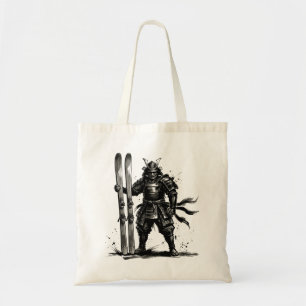 Bolso De Tela Pincel de Arte de Snowboard - Samurái Esquiador de