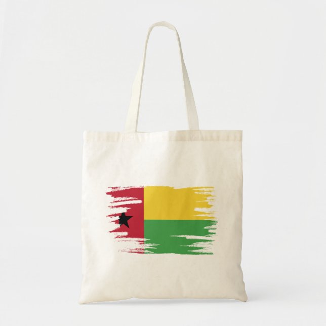 Bolso De Tela Pincel de bandera de Guinea Bissau (Frente)