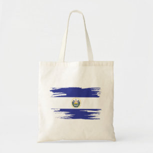 Bolso De Tela Pincel de la bandera de El Salvador