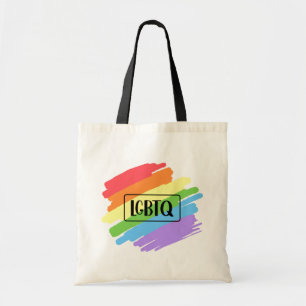 Bolso De Tela Pinceles LGBTQ arcoiris
