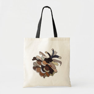 Bolso De Tela Pine Cone Cute Naturaleza