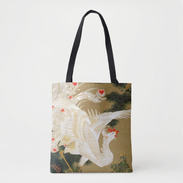 Bolso De Tela Pine Tree & Phoenix (Love Heart Phoenix), Jakuchu (Anverso)