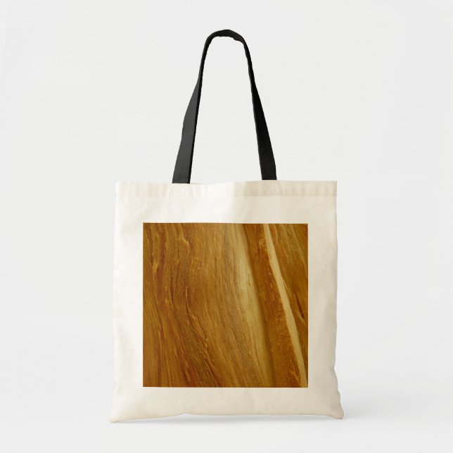 Bolso De Tela Pine Wood II Faux Wooden Textura (Frente)