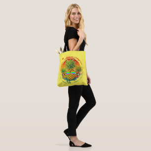 Bolso De Tela Pineapple Divertido Vibraciones de Verano