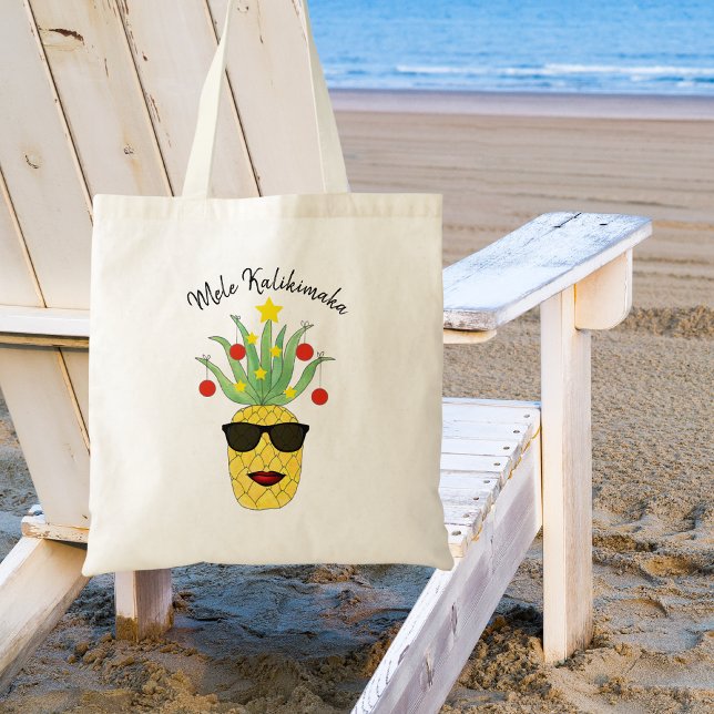 Bolso De Tela Pineapple Mele Kalikimaka (Subido por el creador)