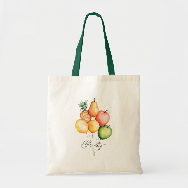 Bolso De Tela Pineapple Pear Fruits Balloon (Frente)