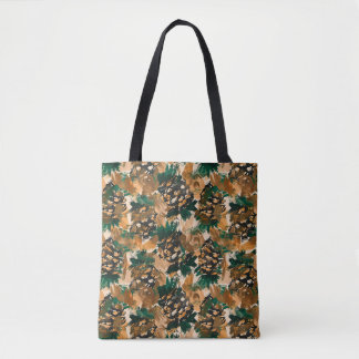 Bolso De Tela Pineconas de acuarela de abstracto ruso