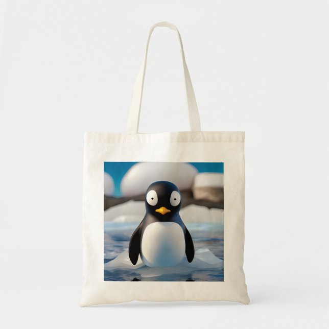 Bolso De Tela Pingüino (Frente)