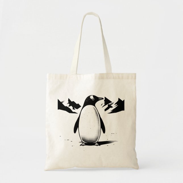 Bolso De Tela Pingüino (Frente)