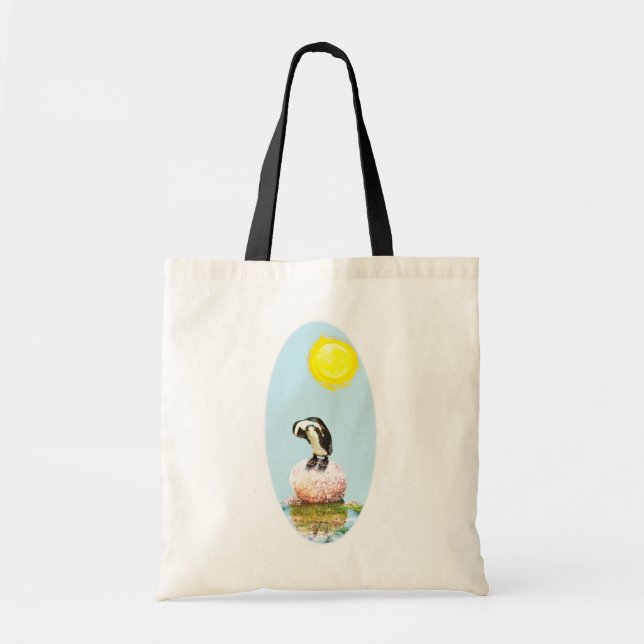 Bolso De Tela Pingüino al sol (Frente)