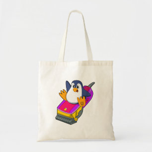 Bolso De Tela Pingüino como peluquero con Razor