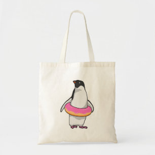 Bolso De Tela Pingüino con Donut