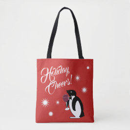 Bolso De Tela Pingüino de los feriados