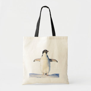 Bolso De Tela Pingüino en el Tote de Nieve