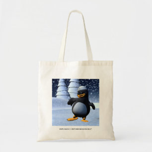 Bolso De Tela Pingüino Marinero Divertido Bailando
