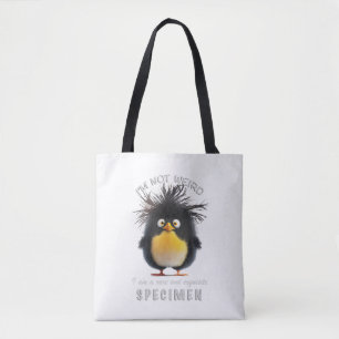 Bolso De Tela Pingüino No soy raro, soy un exquisito divertido