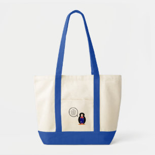 Bolso De Tela Pingüino parlante australiano personalizado 