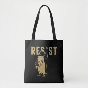 Bolso De Tela Pingüino Resiste Pingüinos Protestan Contra Arance