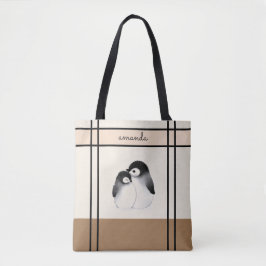 Bolso De Tela Pingüino Tote Bag