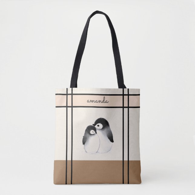Bolso De Tela Pingüino Tote Bag (Anverso)