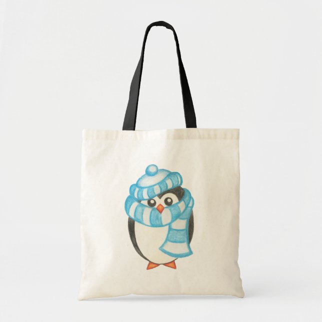 Bolso De Tela Pingüino Tote Bag (Frente)