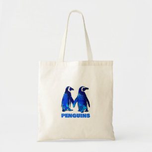 Bolso De Tela Pingüinos