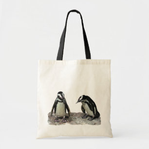 Bolso De Tela Pingüinos