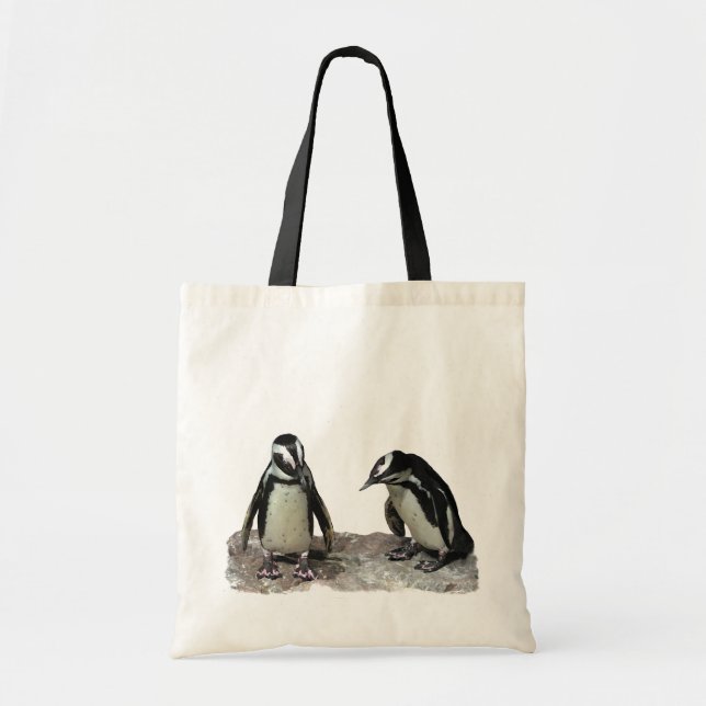 Bolso De Tela Pingüinos (Frente)