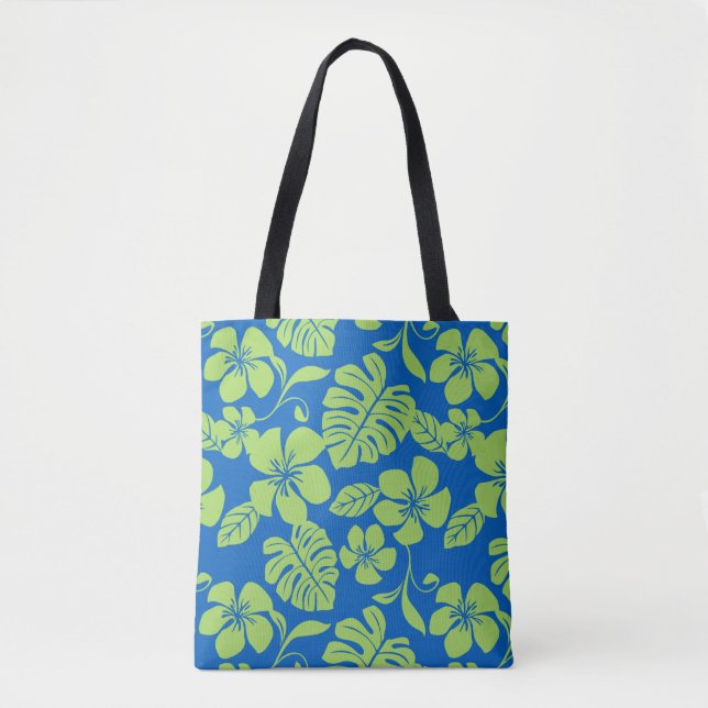 BOLSO DE TELA PINK BIKINI (AZUL/VERDE) (Anverso)