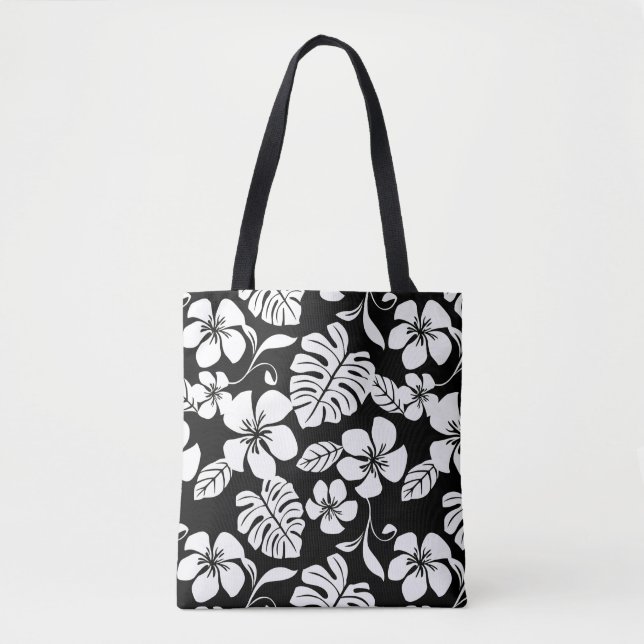 BOLSO DE TELA PINK BIKINI (NEGRO/BLANCO) (Anverso)